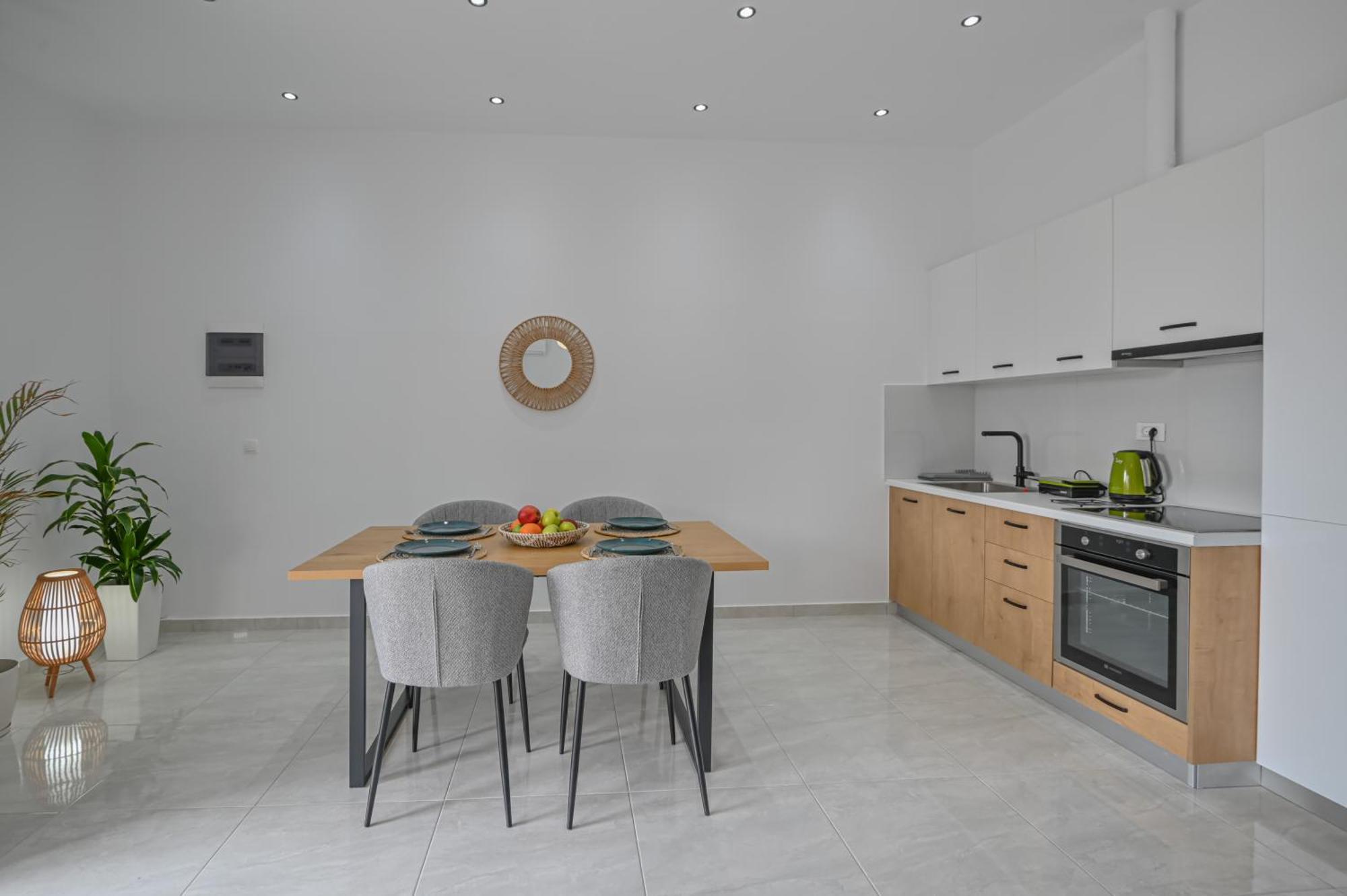 Moka Apartments Hriszí Aktí Haniá Szoba fotó