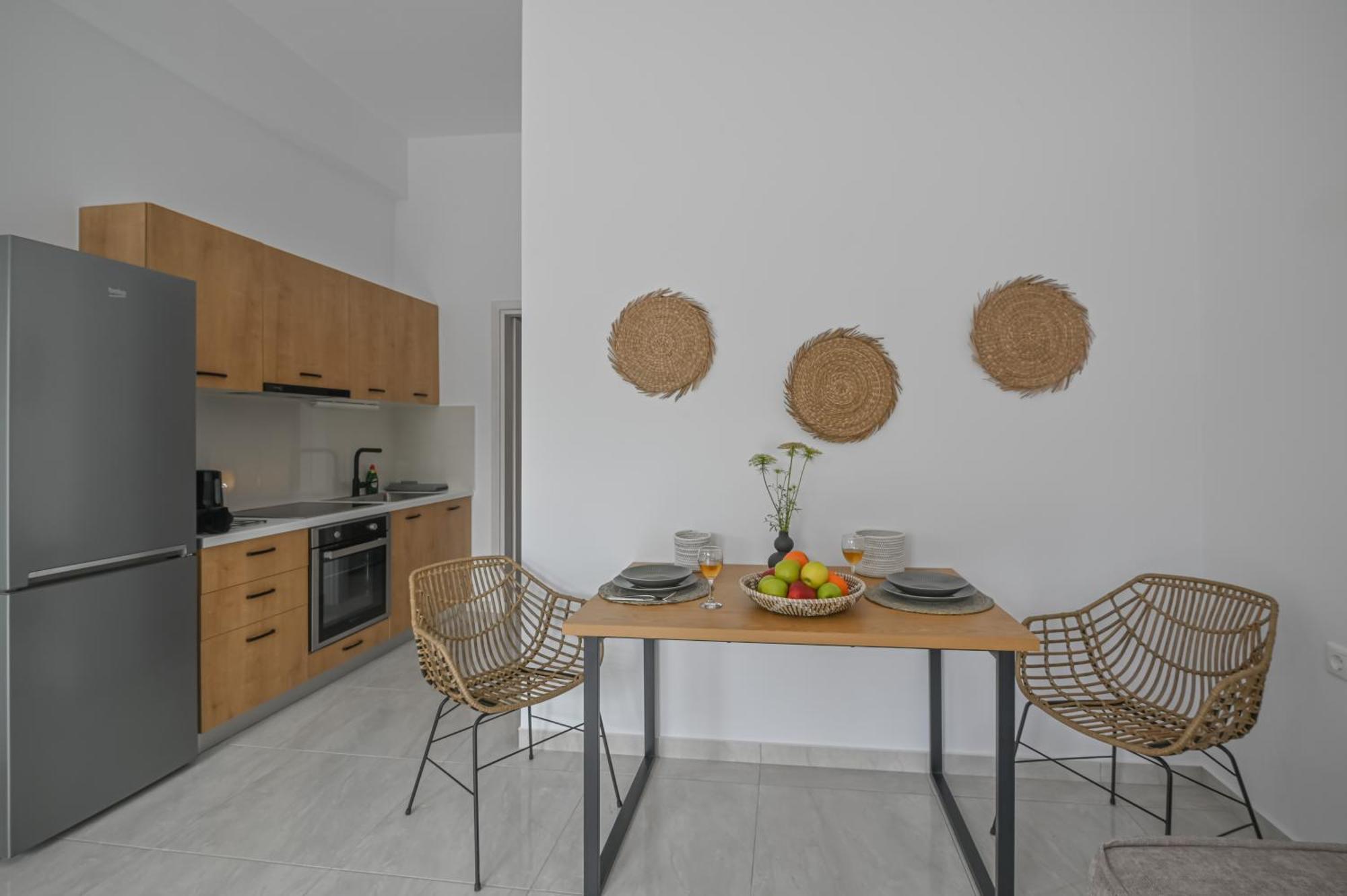 Moka Apartments Hriszí Aktí Haniá Szoba fotó
