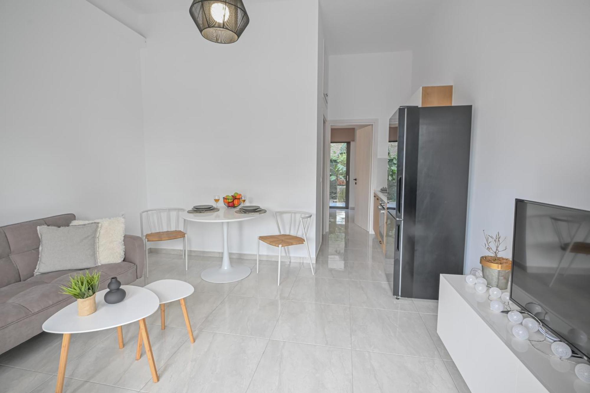 Moka Apartments Hriszí Aktí Haniá Szoba fotó