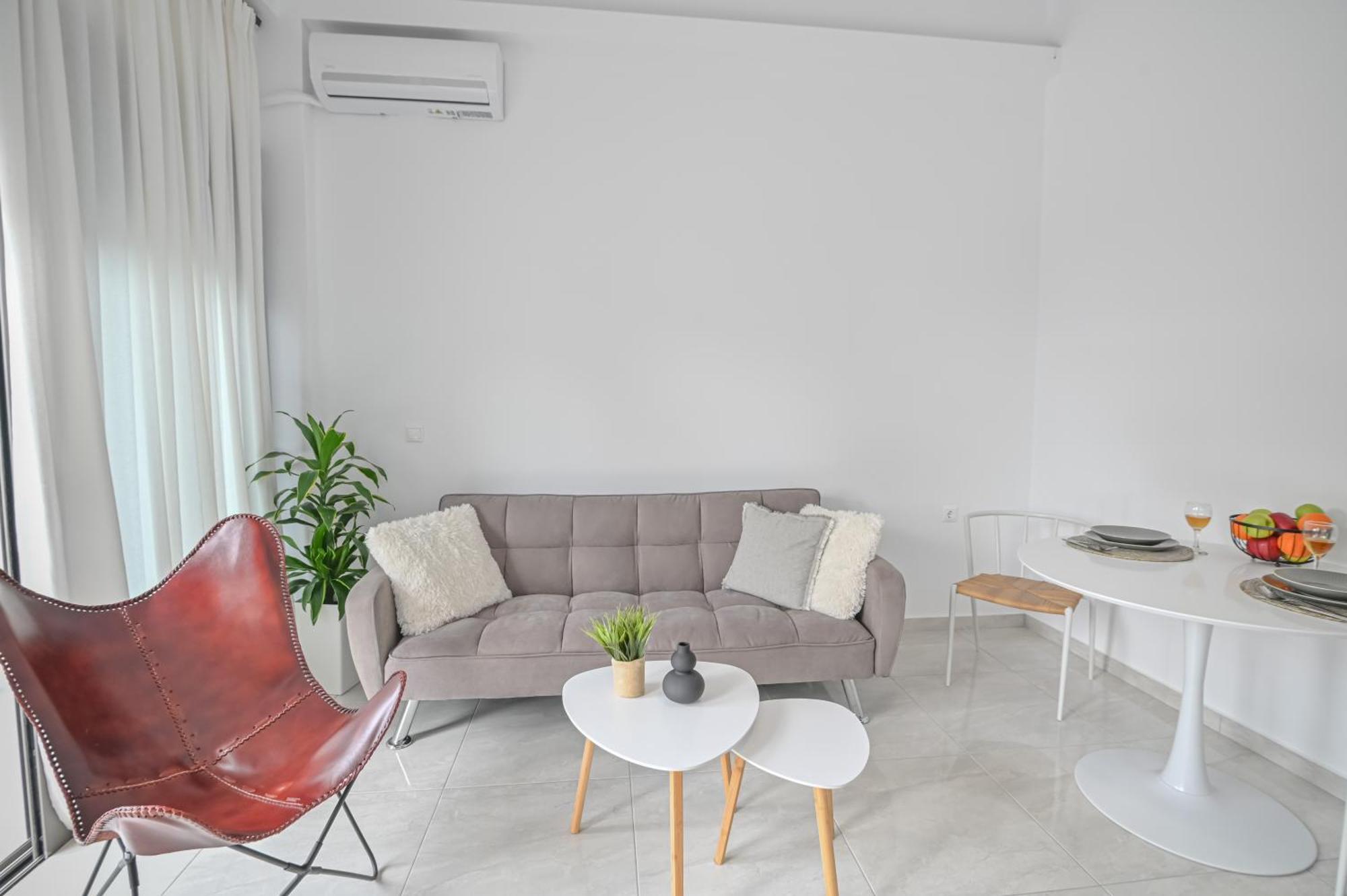 Moka Apartments Hriszí Aktí Haniá Szoba fotó